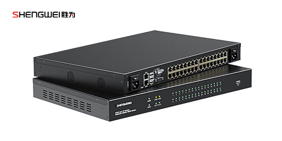 勝為32口遠程IP網口KVM切換器-外觀展示